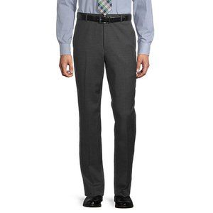 NWT Stafford Classic Fit Men's Suit Pants Flat Front Grey Year Round Size 34x34